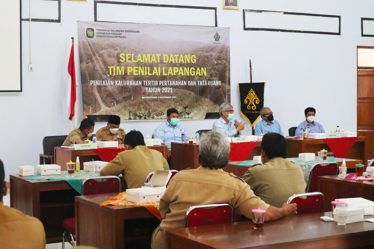 Penilaian Kalurahan Tertib Pertanahan dan Tata Ruang Tingkat Provinsi di Kalurahan Sendangsari